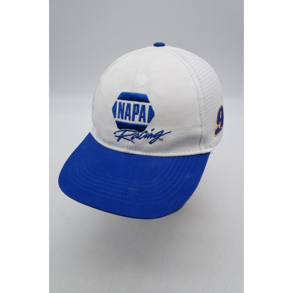 Chase Elliott Strapback Hat Cap Napa Racing  #9 Car White Blue Bill NASCAR